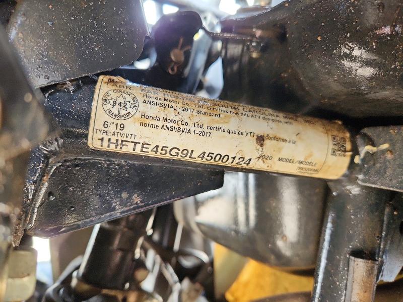 Auction sale of the 2020 Honda Trx520 Fm, vin: 1HFTE45G9L4500124, lot number: 61559556