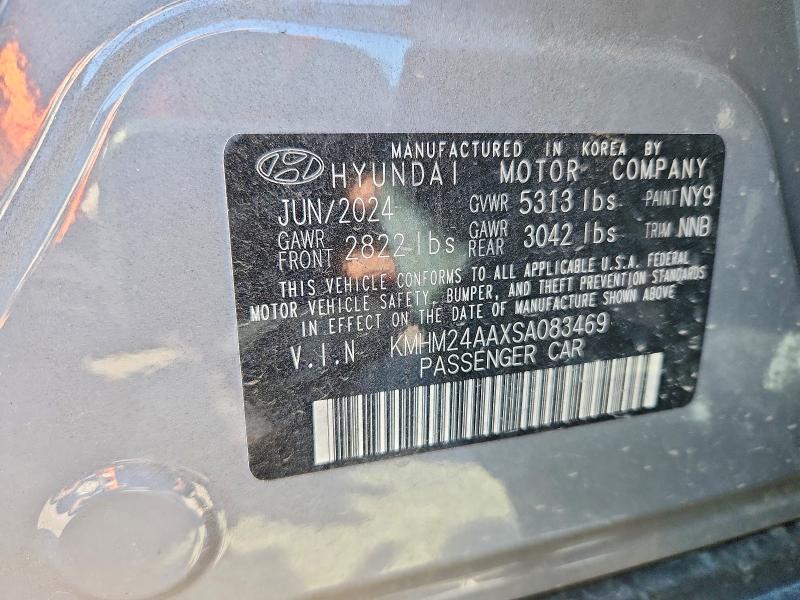 Продаж на аукціоні авто 2025 Hyundai Ioniq 6, vin: KMHM24AAXSA083469, номер лоту: 60085446