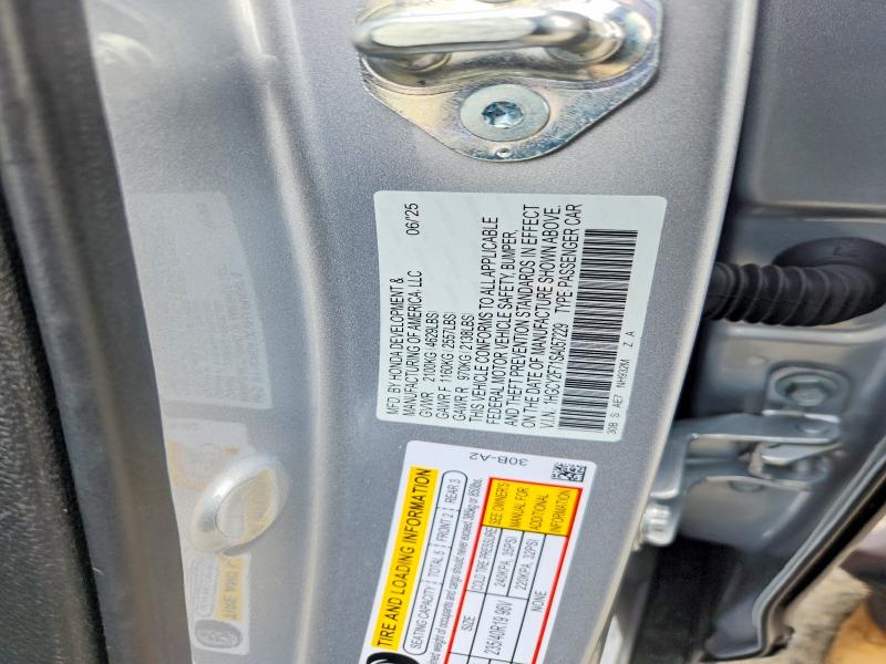 Aukcja sprzedaży 2025 Honda Accord, vin: 1HGCY2F71SA057229, numer aukcji: 62214966