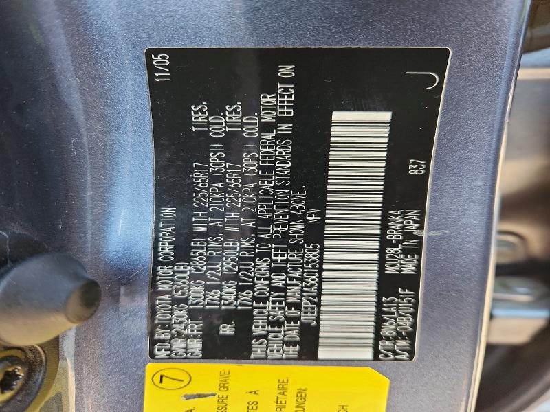 60526486 :رقم المزاد ، JTEEP21A360153805 vin ، 2006 Toyota Highlander مزاد بيع