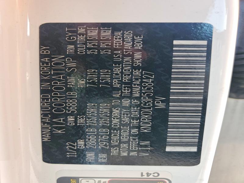 2023 Kia Sorento მანქანა იყიდება აუქციონზე, vin: KNDRKDLG3P5158427, აუქციონის ნომერი: 63033696
