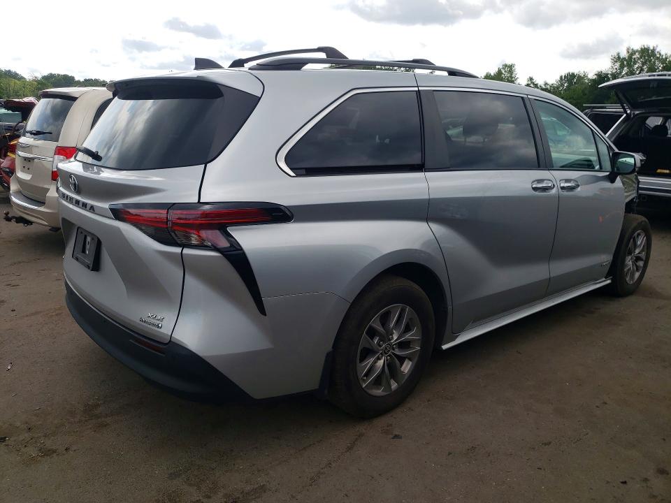 Продаж на аукціоні авто 2021 Toyota Sienna, vin: 5TDJSKFC5MS028388, номер лоту: 61348896