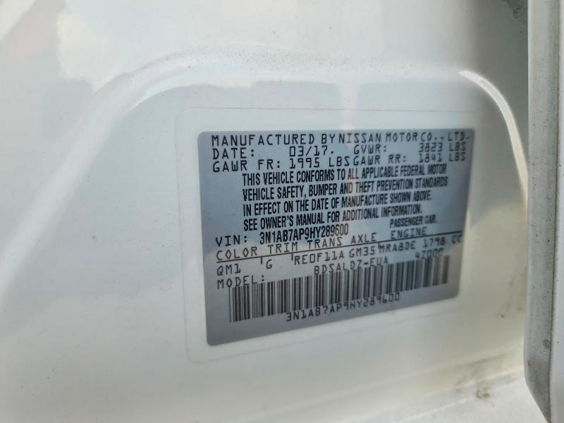 Aukcja sprzedaży 2017 Nissan Sentra, vin: 3N1AB7AP9HY289600, numer aukcji: 63021716