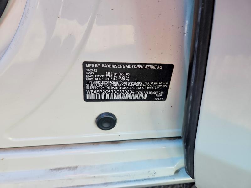 Продажа на аукционе авто 2013 Bmw 535, vin: WBASP2C53DC339294, номер лота: 59739696