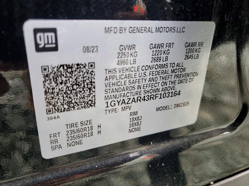 Aukcja sprzedaży 2024 Cadillac Xt4, vin: 1GYAZAR43RF103164, numer aukcji: 61866556