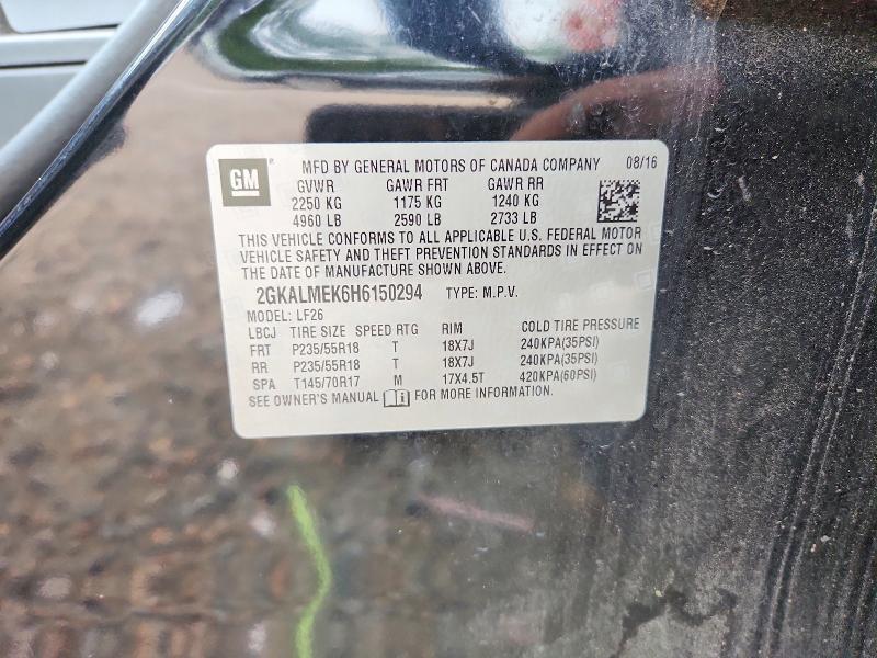 62415886 :رقم المزاد ، 2GKALMEK6H6150294 vin ، 2017 Gmc Terrain مزاد بيع