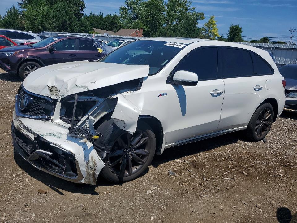 2020 Acura Mdx მანქანა იყიდება აუქციონზე, vin: 5J8YD4H07LL024593, აუქციონის ნომერი: 60849406