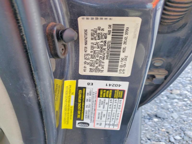 60842166 :رقم المزاد ، 1NXBU4EE0AZ200701 vin ، 2010 Toyota Corolla مزاد بيع
