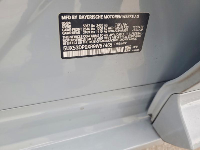 Aukcja sprzedaży 2024 Bmw X3, vin: 5UX53DP0XR9W67465, numer aukcji: 60804616