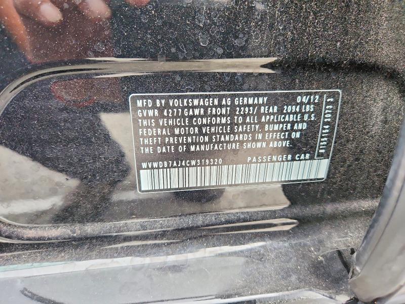 Aukcja sprzedaży 2012 Volkswagen Golf, vin: WVWDB7AJ4CW319320, numer aukcji: 57530766