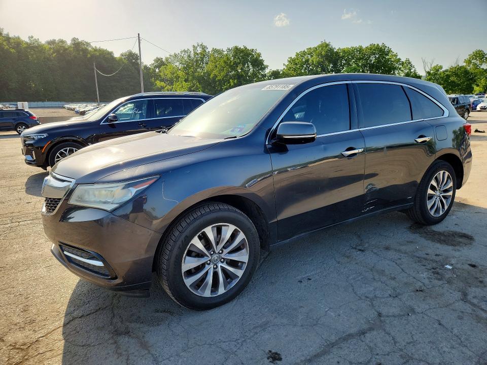 85791185 :رقم المزاد ، 5FRYD4H48EB017657 vin ، 2014 Acura Mdx مزاد بيع