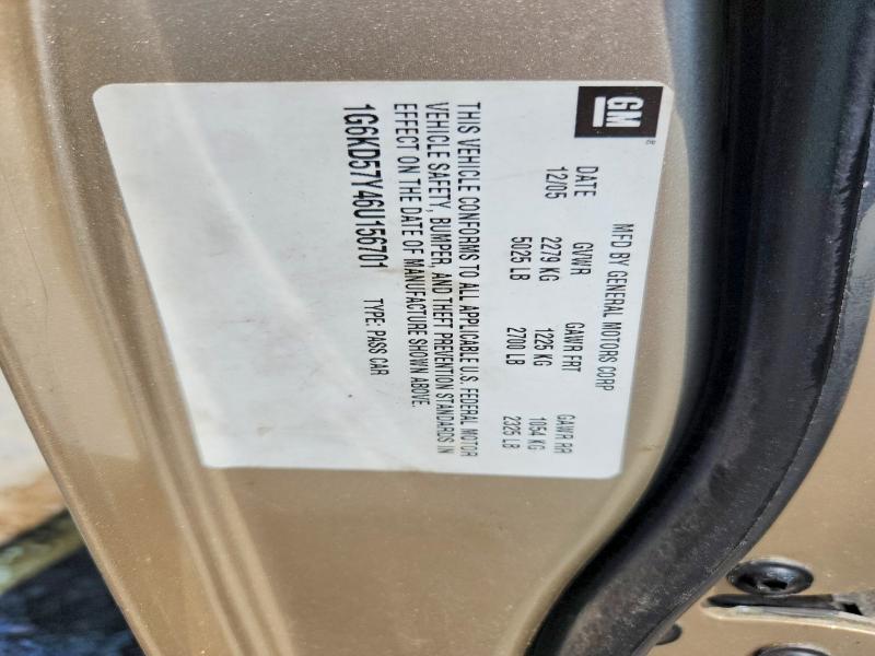 Продаж на аукціоні авто 2006 Cadillac Dts, vin: 1G6KD57Y46U156701, номер лоту: 58988866