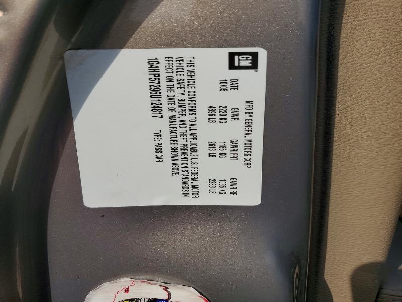 62851176 :رقم المزاد ، 1G4HP57296U124817 vin ، 2006 Buick Lucerne مزاد بيع