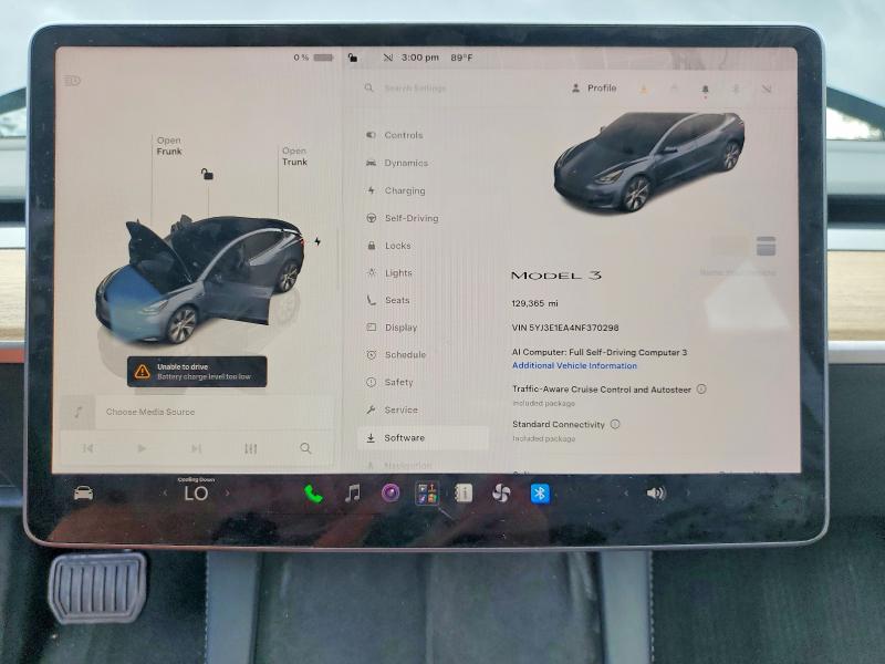 Продажа на аукционе авто 2022 Tesla Model 3, vin: 5YJ3E1EA4NF370298, номер лота: 62428026