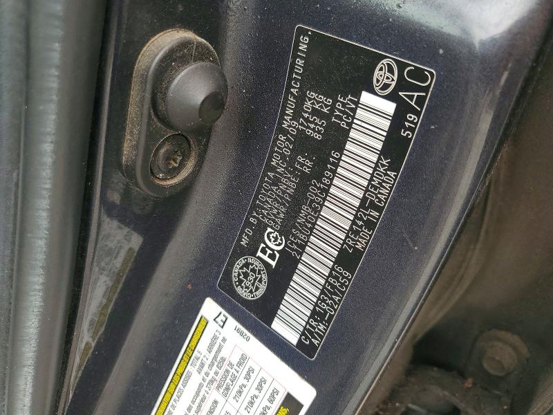 60181836 :رقم المزاد ، 2T1BU40E39C189116 vin ، 2009 Toyota Corolla مزاد بيع