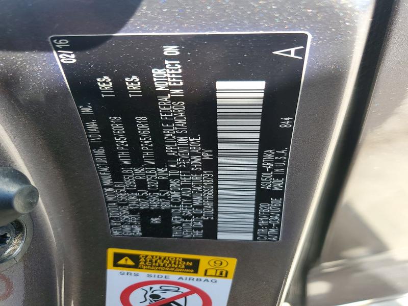 63200776 :رقم المزاد ، 5TDZARFH6GS018791 vin ، 2016 Toyota Highlander مزاد بيع