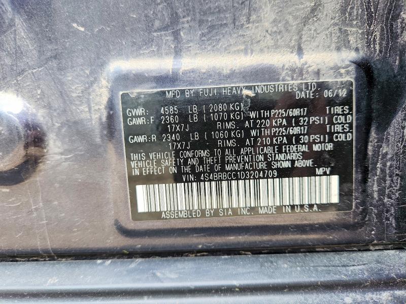Aukcja sprzedaży 2013 Subaru Outback, vin: 4S4BRBCC1D3204709, numer aukcji: 59280616