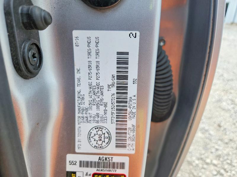 Продаж на аукціоні авто 2016 Toyota Tundra, vin: 5TFDY5F15GX573176, номер лоту: 60299936