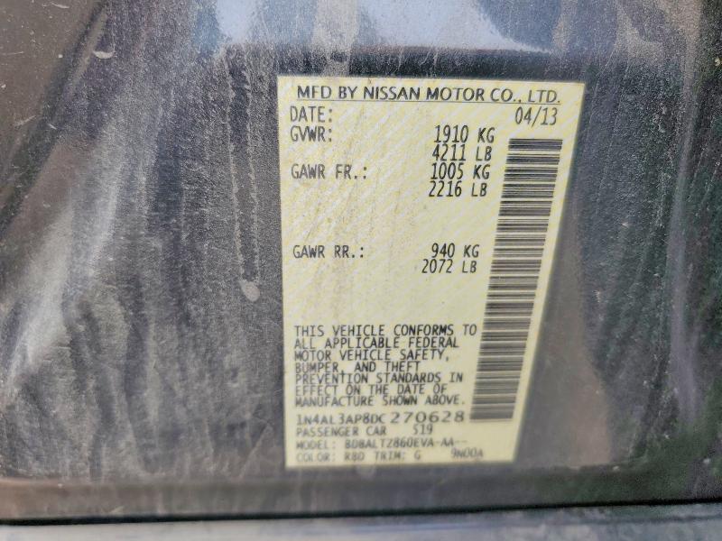 Aukcja sprzedaży 2013 Nissan Altima, vin: 1N4AL3AP8DC270628, numer aukcji: 61167636