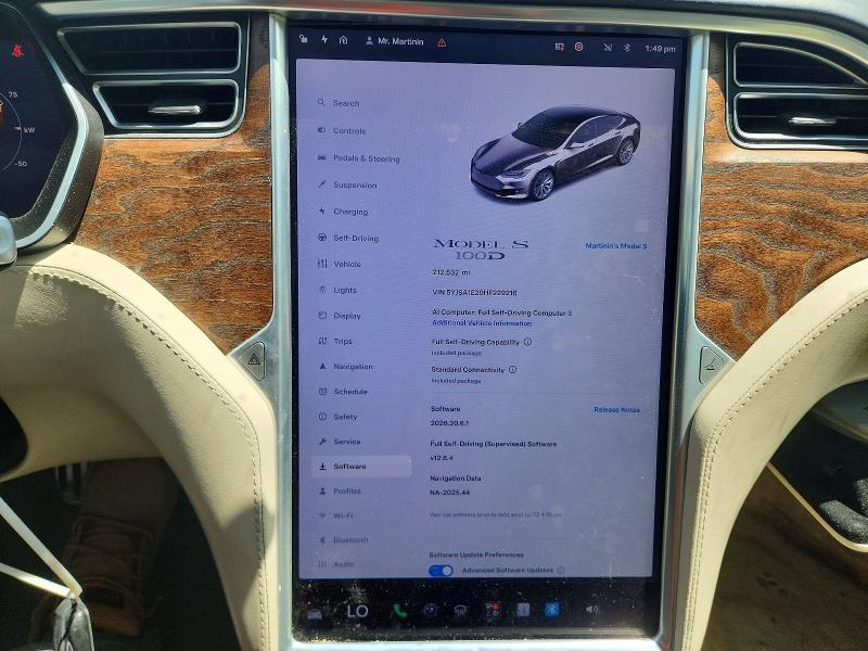 Продажа на аукционе авто 2017 Tesla Model S, vin: 5YJSA1E20HF229216, номер лота: 61879376