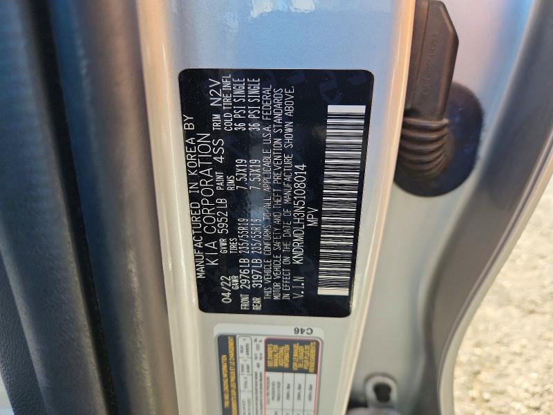 Продажа на аукционе авто 2022 Kia Sorento, vin: KNDRMDLH3N5108014, номер лота: 60972786