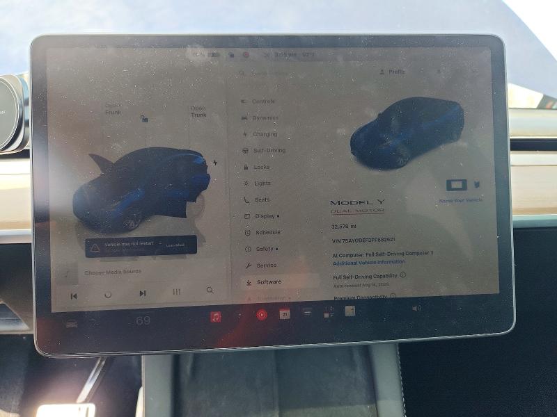 Продаж на аукціоні авто 2023 Tesla Model Y, vin: 7SAYGDEF3PF682521, номер лоту: 61989826