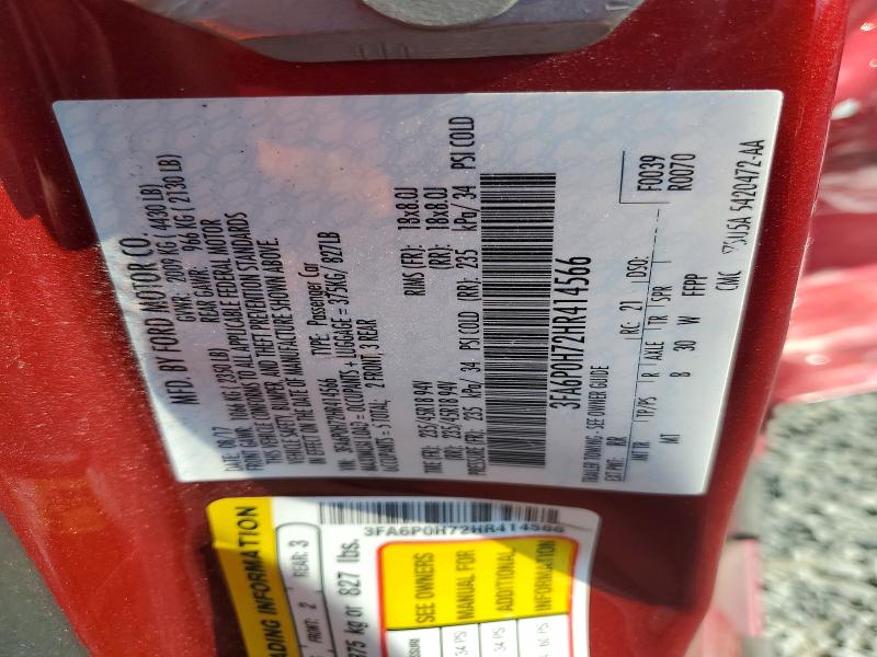Продажа на аукционе авто 2017 Ford Fusion Se, vin: 3FA6P0H72HR414566, номер лота: 59323576