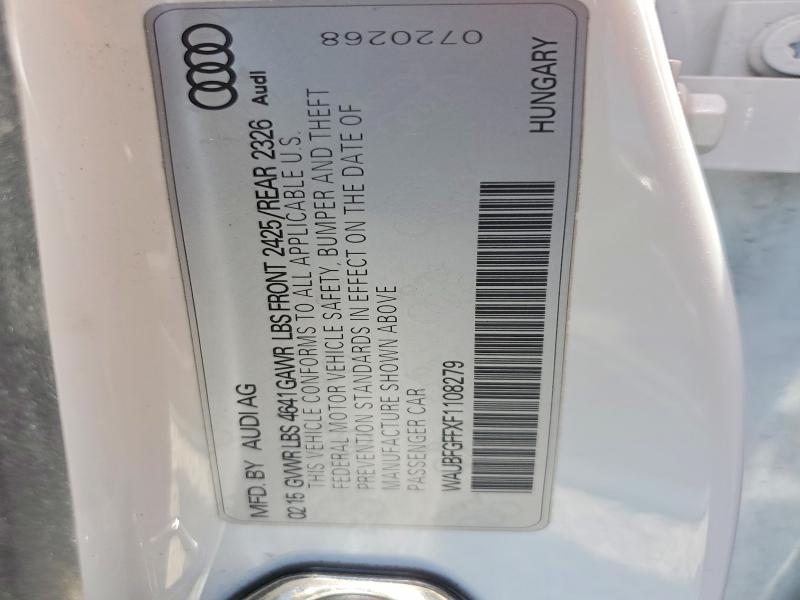 Продаж на аукціоні авто 2015 Audi A3, vin: WAUBFGFFXF1108279, номер лоту: 58998406