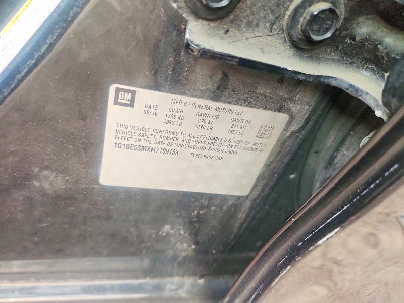 Продаж на аукціоні авто 2017 Chevrolet Cruze, vin: 1G1BE5SMXH7109133, номер лоту: 61261166