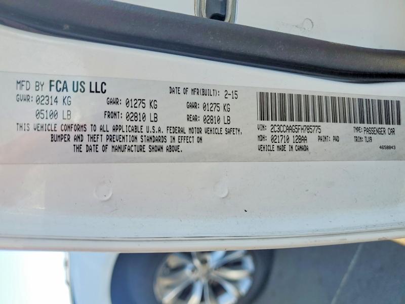 61044156 :رقم المزاد ، 2C3CCAAG5FH785775 vin ، 2015 Chrysler 300 مزاد بيع