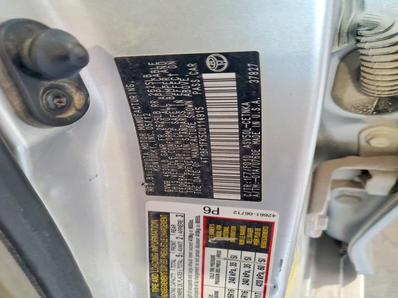Продажа на аукционе авто 2012 Toyota Camry, vin: 4T1BF1FK5CU114915, номер лота: 61542776