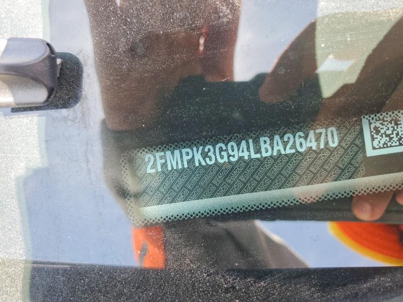 2020 Ford Edge მანქანა იყიდება აუქციონზე, vin: 2FMPK3G94LBA26470, აუქციონის ნომერი: 59913946