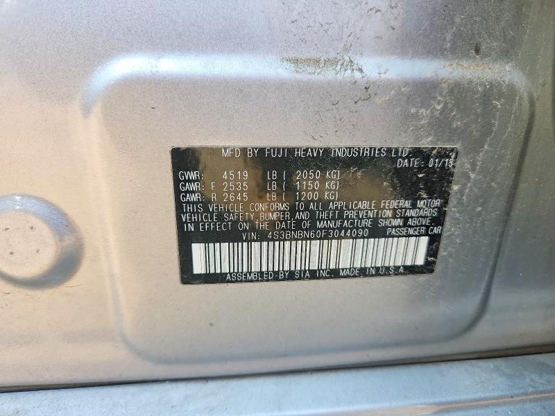 Aukcja sprzedaży 2015 Subaru Legacy, vin: 4S3BNBN60F3044090, numer aukcji: 62822306