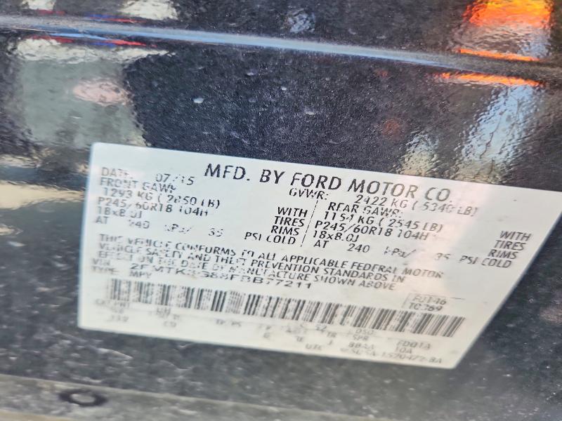 Продаж на аукціоні авто 2015 Ford Edge, vin: 2FMTK3G88FBB77211, номер лоту: 62403706