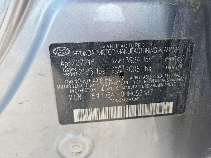 Продажа на аукционе авто 2017 Hyundai Elantra, vin: 5NPD84LF0HH052387, номер лота: 60447506