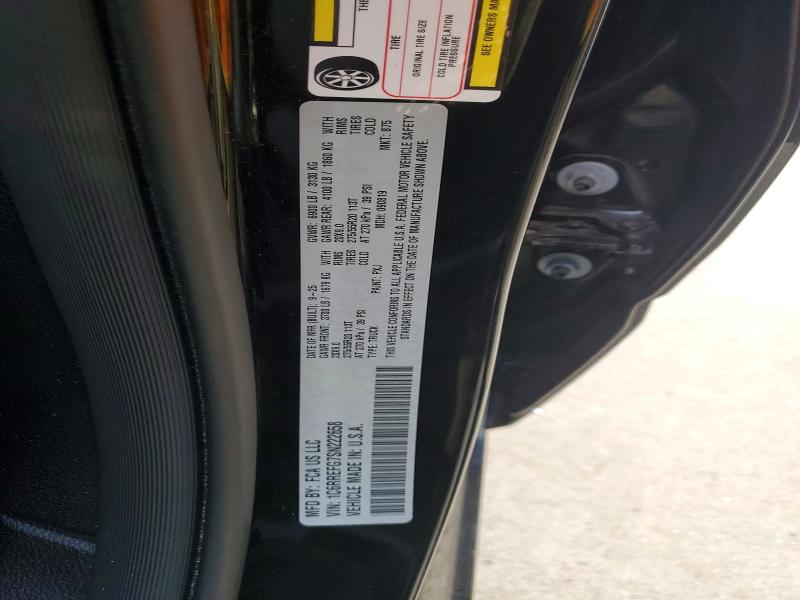 2025 Ram 1500 მანქანა იყიდება აუქციონზე, vin: 1C6RREFG7SN222658, აუქციონის ნომერი: 62963126