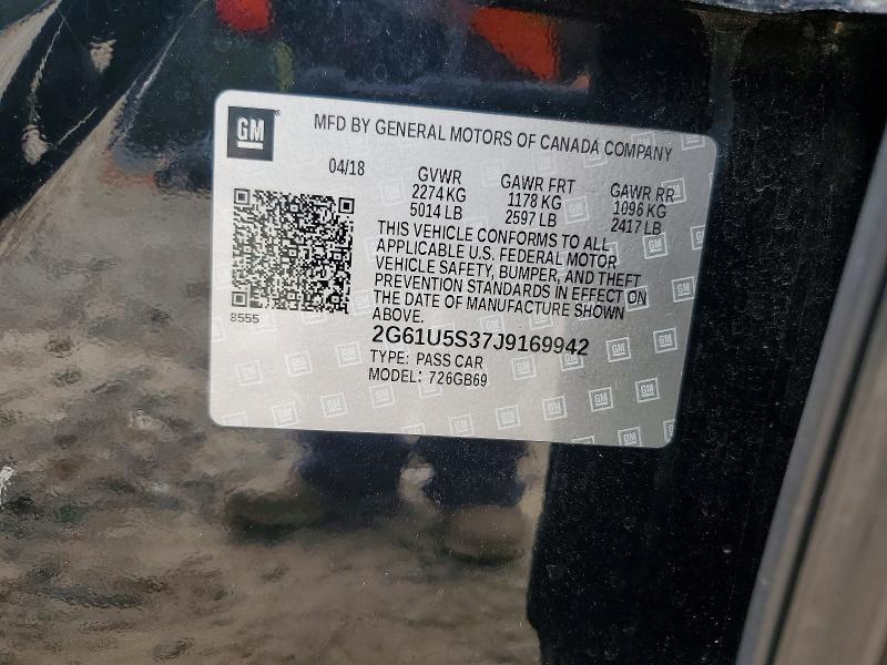 62411686 :رقم المزاد ، 2G61U5S37J9169942 vin ، 2018 Cadillac Xts مزاد بيع