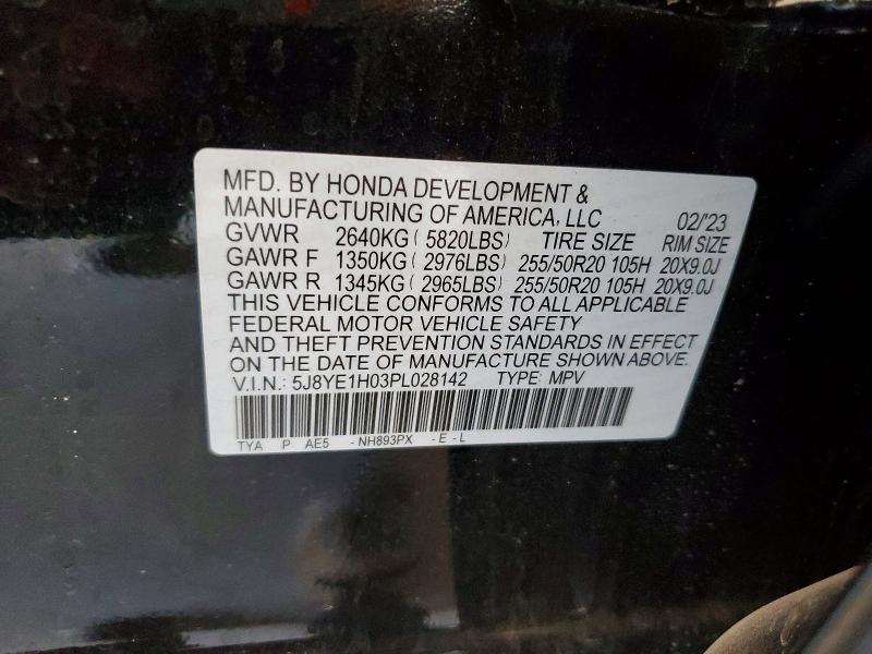 Продаж на аукціоні авто 2023 Acura Mdx, vin: 5J8YE1H03PL028142, номер лоту: 60145626