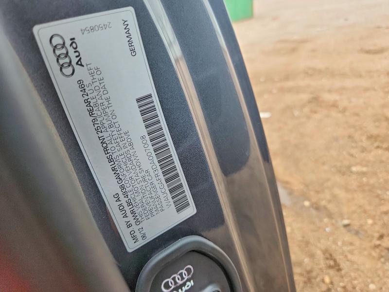 Продажа на аукционе авто 2013 Audi S5, vin: WAUCGAFR3DA007008, номер лота: 62886286