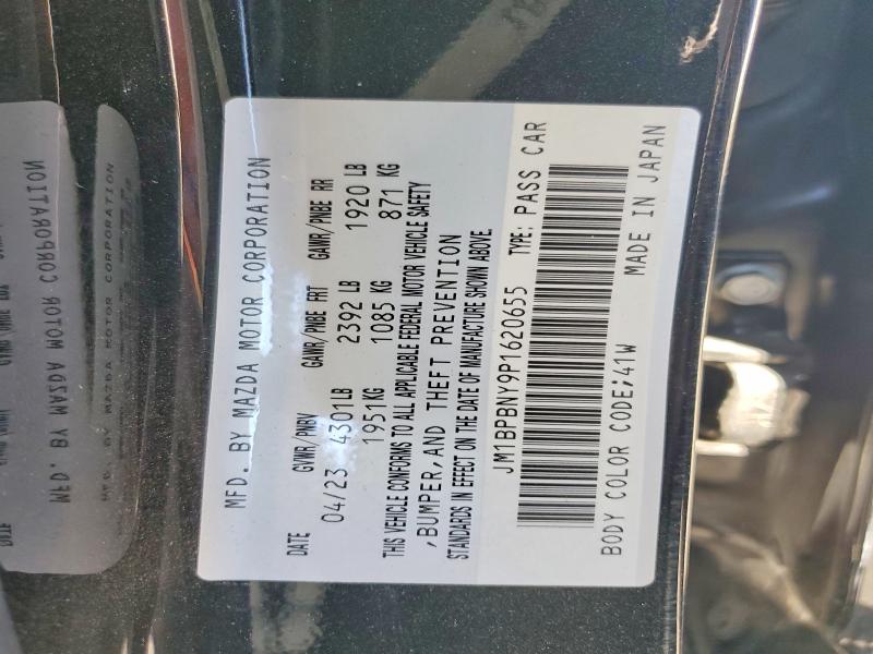 2023 Mazda 3 მანქანა იყიდება აუქციონზე, vin: JM1BPBNY9P1620655, აუქციონის ნომერი: 62281866