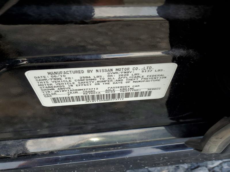 Продаж на аукціоні авто 2011 Infiniti M37, vin: JN1BY1AR8BM373712, номер лоту: 58525216