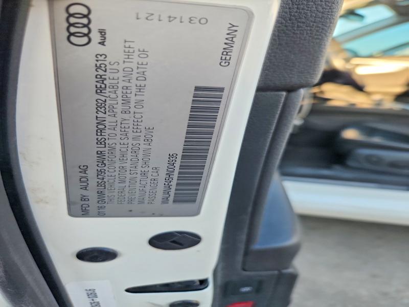 Aukcja sprzedaży 2017 Audi A4, vin: WAUANAF45HN004935, numer aukcji: 62020096