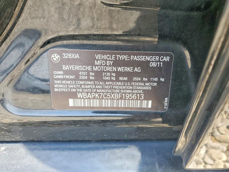Aukcja sprzedaży 2011 Bmw 328, vin: WBAPK7C5XBF195613, numer aukcji: 60268226