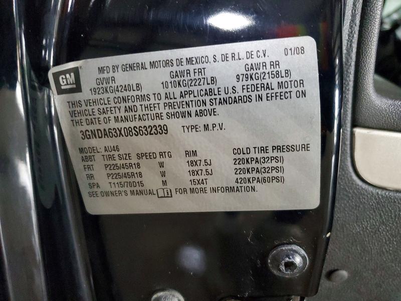 Продажа на аукционе авто 2008 Chevrolet Hhr, vin: 3GNDA63X08S632339, номер лота: 61711746