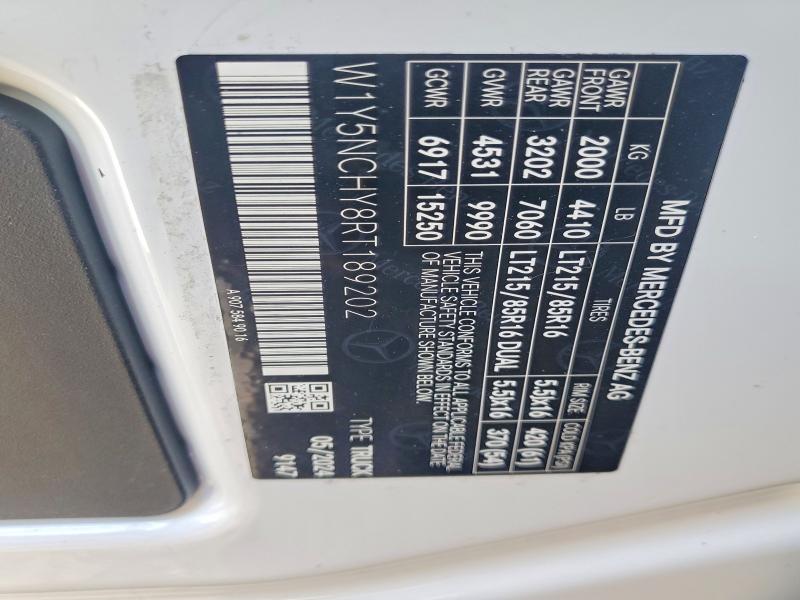 Aukcja sprzedaży 2024 Mercedes-benz Sprinter, vin: W1Y5NCHY8RT189202, numer aukcji: 60066736