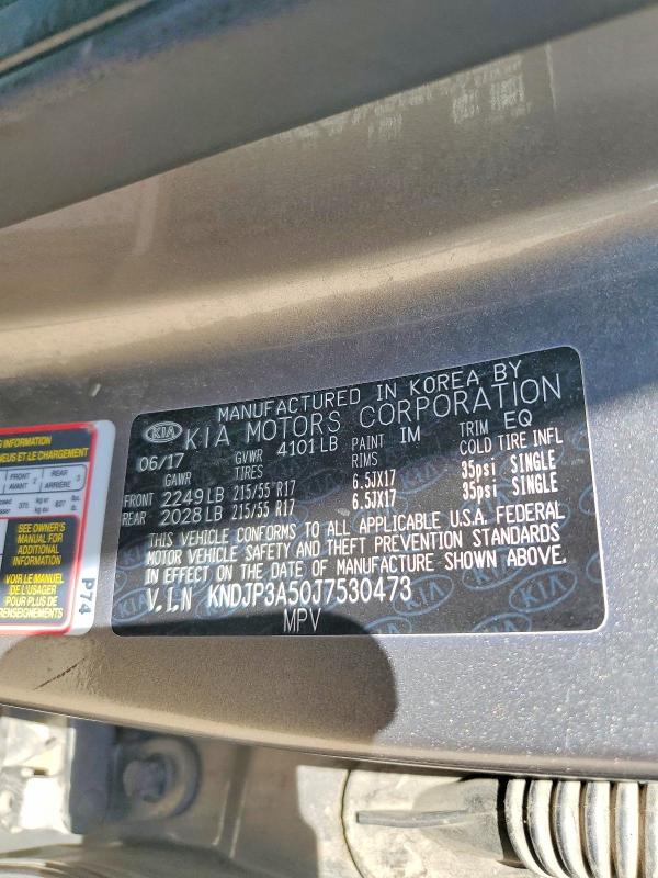 Aukcja sprzedaży 2018 Kia Soul, vin: KNDJP3A50J7530473, numer aukcji: 60815836