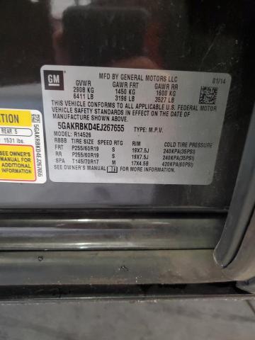 2014 Buick Enclave მანქანა იყიდება აუქციონზე, vin: 5GAKRBKD4EJ267655, აუქციონის ნომერი: 59846726