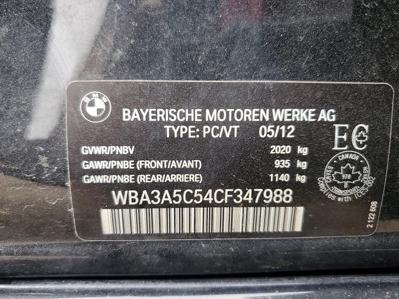 61480256 :رقم المزاد ، WBA3A5C54CF347988 vin ، 2012 Bmw 328 مزاد بيع