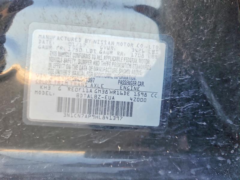Aukcja sprzedaży 2017 Nissan Versa, vin: 3N1CN7AP9HL841397, numer aukcji: 61597296