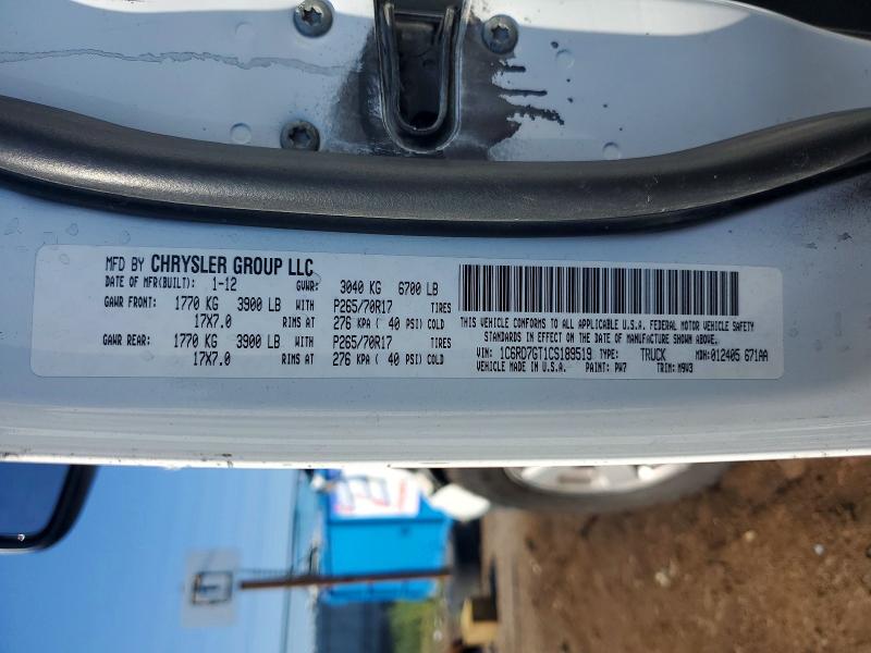 Продажа на аукционе авто 2012 Dodge Ram 1500, vin: 1C6RD7GT1CS189519, номер лота: 63357216